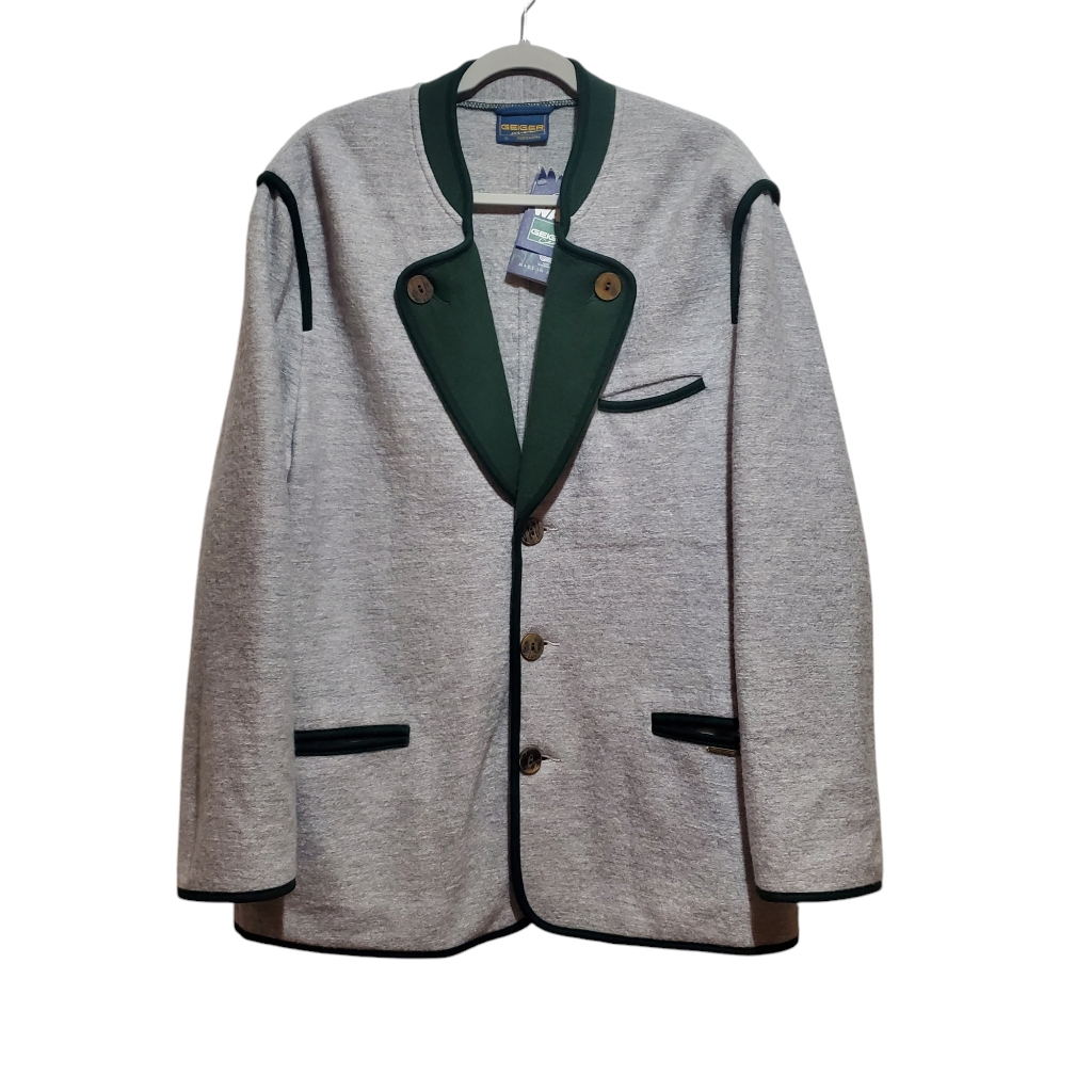 Geiger Collections Austria Mens Natur Walk New Wool Trotter Sweater Jacket Us 44
